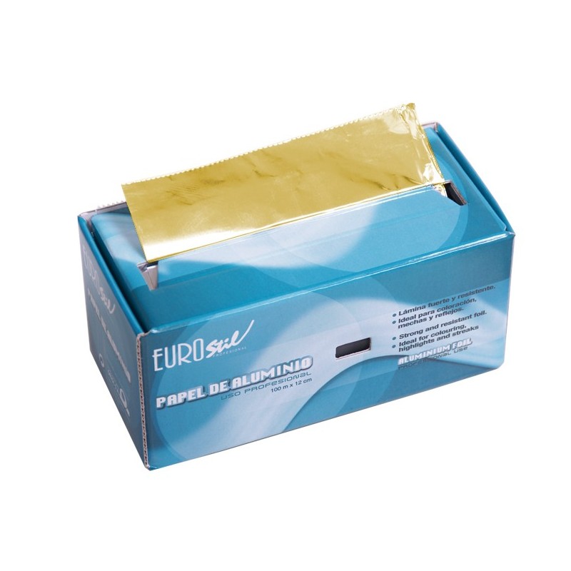 ROLLO ALUMINIO DORADO 12cm x 100m
