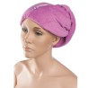 GORRO TOALLA GOMA Y BOTON 100% ALGODON
