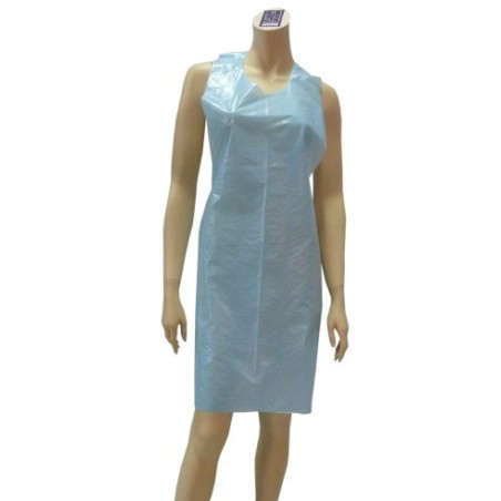 DELANTAL DESECHABLE AZUL 110x60cm 50ud