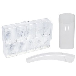 CAJA DE 100 TIPS TRANSPARENTE