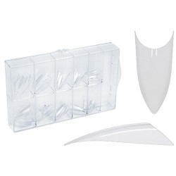 CAJA DE 100 TIPS STILETTO TRANSPARENTE