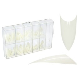 CAJA DE 100 TIPS STILETTO NATURALES