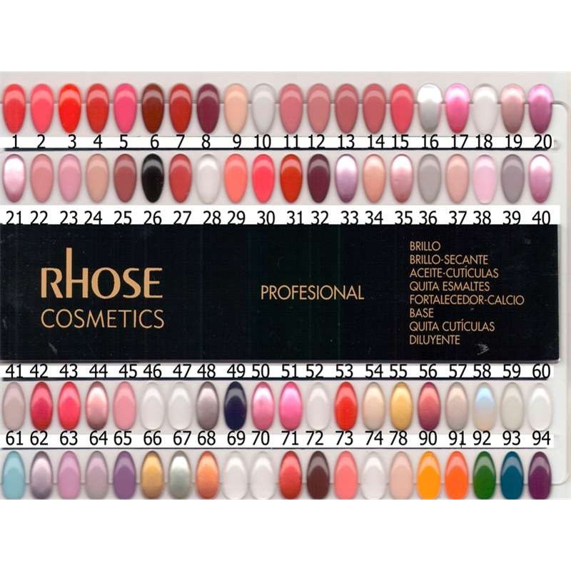 CATALOGO ESMALTE DE UÑAS RHOSE