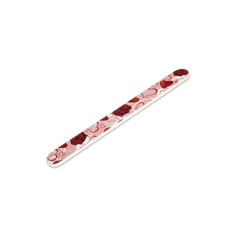 LIMA DE UÑAS RECTA CORAZONES 180/240