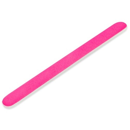 LIMA DE UÑAS RECTA ROSA NEON 180/240