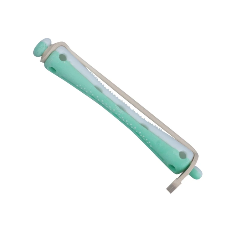 BIGUDIES VERDE-BLANCO Ø6mm CORTO 12uds