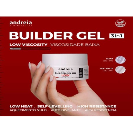 GEL CONSTR. CLEAR BAJA VISC.ANDREIA 44gr