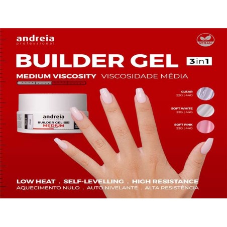 GEL CONSTR.CLEAR MEDIA VISC.ANDREIA 44gr