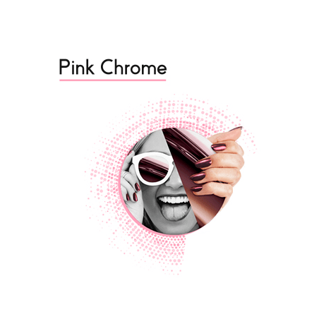 PINK CHROME POLVO DECORACION UÑAS ANDREI